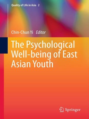 cover image of The Psychological Well-being of East Asian Youth